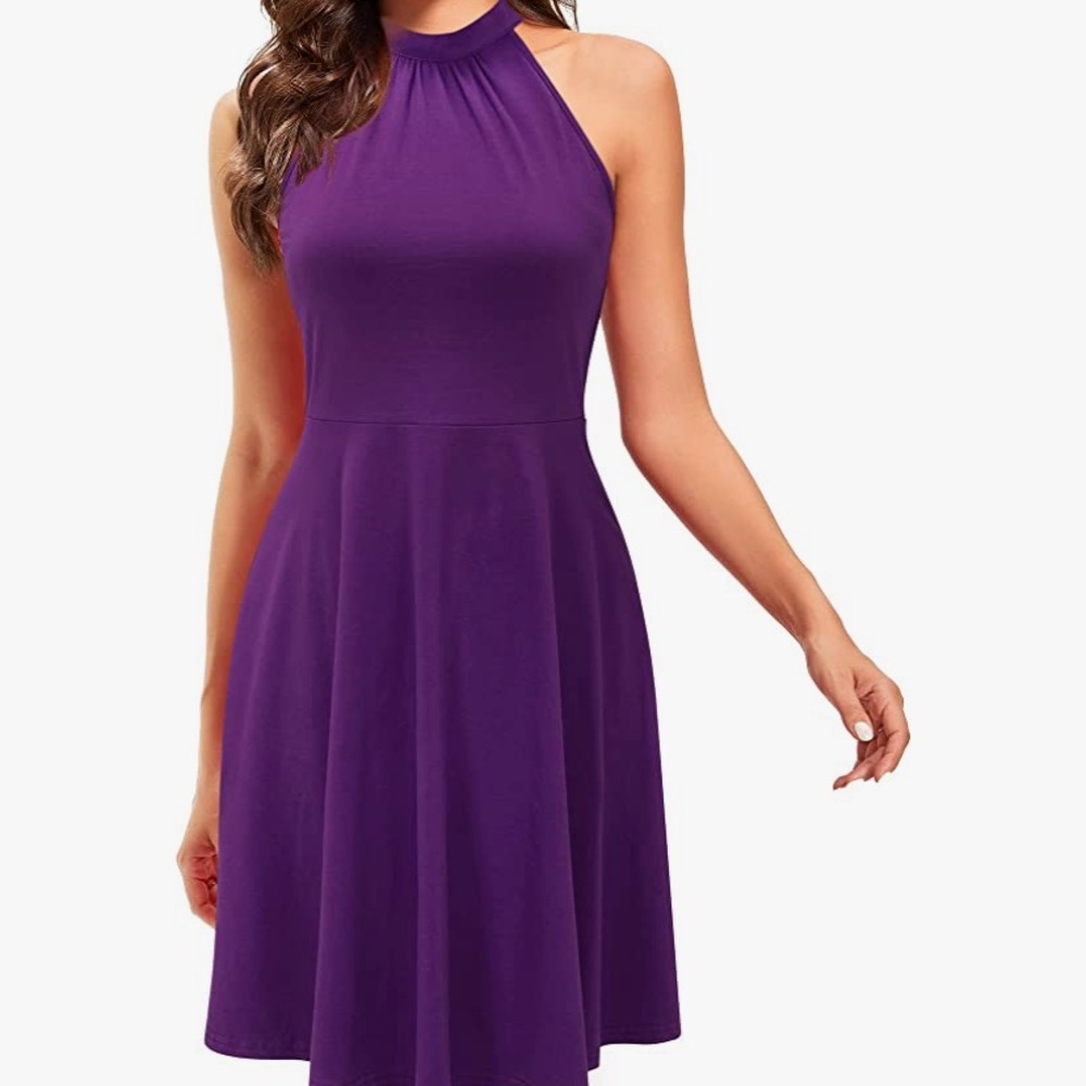 Dark purple dress
